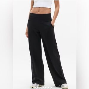 Athleta Venice High Rise Wide Leg Pant Size M Black